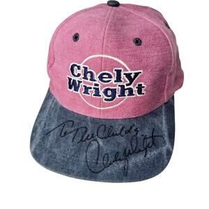 1990s VINTAGE CHELY WRIGHT COUNTRY MUSIC CONCERT HAT AUTOGRAPHED SIGNED - BN